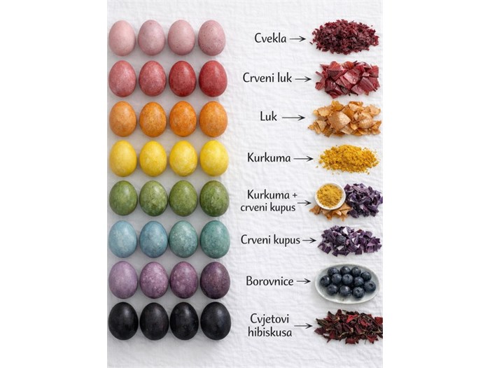 Evo kako na prirodan način obojiti jaja